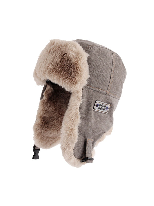 Warm Fleece Lined Buckle Trapper Hat