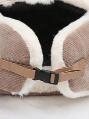 Warm Faux Fur Shearling Cat Ear Trapper Hat