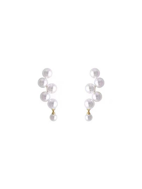Retro Faux Pearl Earrings
