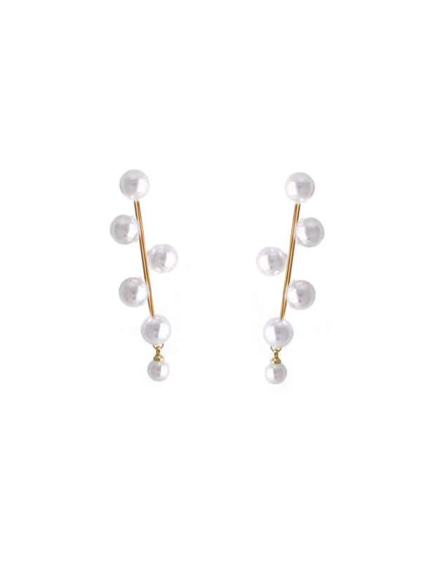 Retro Faux Pearl Earrings