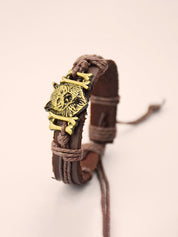 Animal Pendant Pu Leather Bracelet