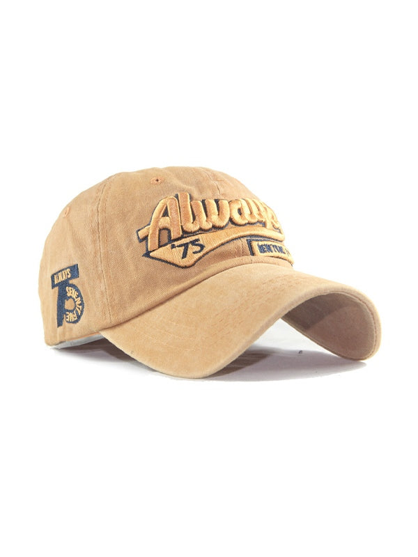 Vintage Wash Embroidery Baseball Cap
