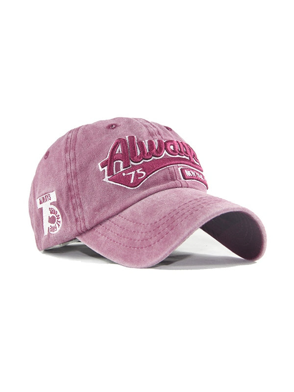 Vintage Wash Embroidery Baseball Cap