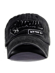 Vintage Wash Embroidery Baseball Cap