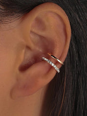 1pc Rhinestone Embellish Ear Cuff
