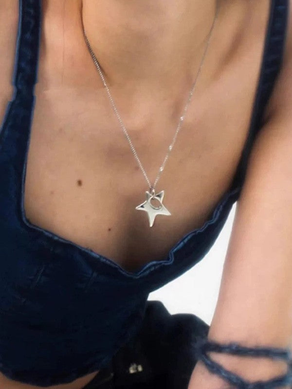 Irregular Y2K Star Necklace