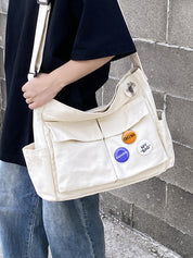 Badge Design Large Crossbody Bag