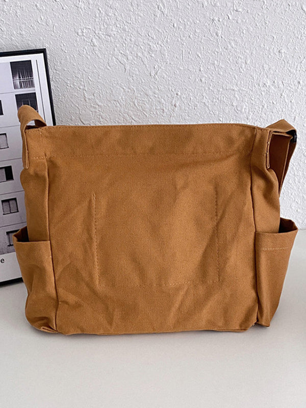 Badge Design Large Crossbody Bag