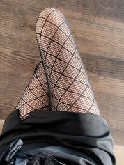 Geometric Pattern Sheer Tights