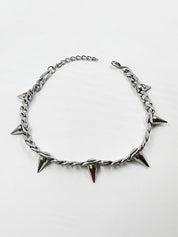 Men's Punk Stud Chain Necklace