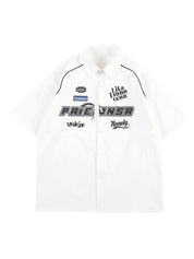 Men's Vintage Logo Motorcycle Short Sleeve Shirt