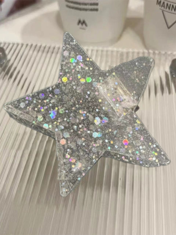 Glossy Star Pattern Hair Claw Clip