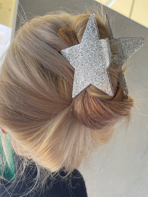 Glossy Star Pattern Hair Claw Clip
