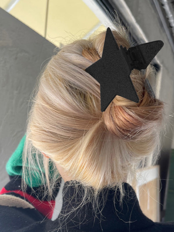 Glossy Star Pattern Hair Claw Clip