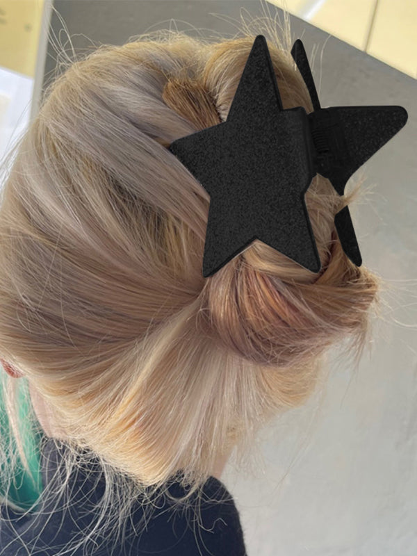 Glossy Star Pattern Hair Claw Clip