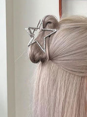 Hollow Out Metal Star Hair Claw Clip