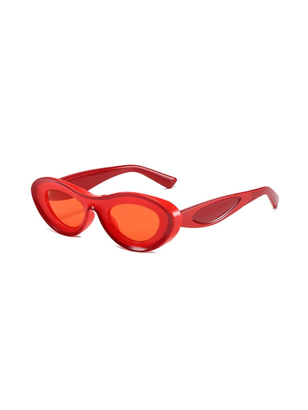 Contrasting Chunky Cat Eye Sunglasses