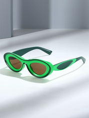 Contrasting Chunky Cat Eye Sunglasses