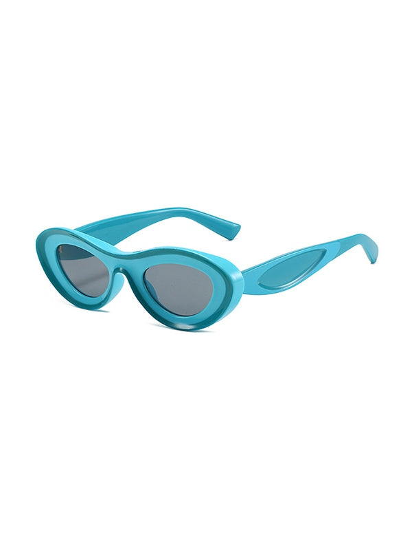 Contrasting Chunky Cat Eye Sunglasses