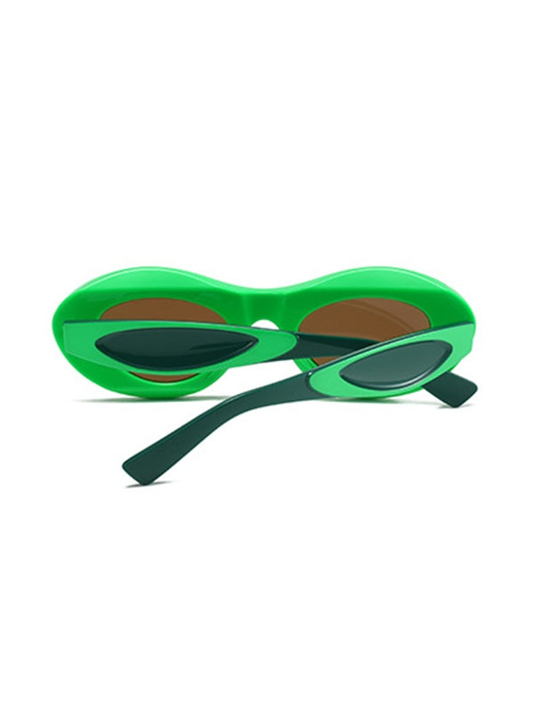 Contrasting Chunky Cat Eye Sunglasses