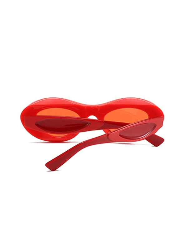 Contrasting Chunky Cat Eye Sunglasses