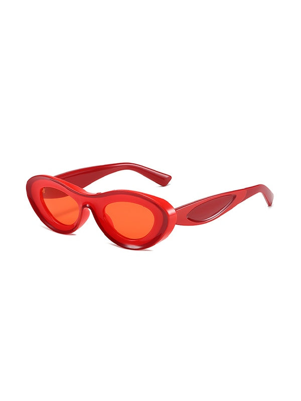 Contrasting Chunky Cat Eye Sunglasses