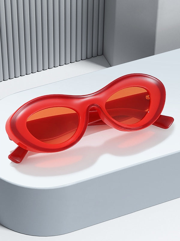 Contrasting Chunky Cat Eye Sunglasses