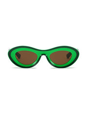Contrasting Chunky Cat Eye Sunglasses