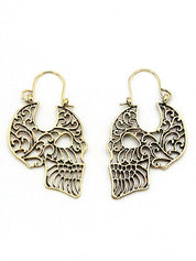 Hollow Out Skull Earrings