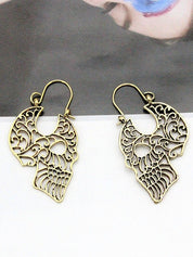 Hollow Out Skull Earrings
