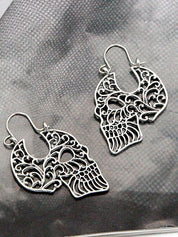 Hollow Out Skull Earrings