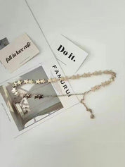 Metallic Star Charm Chain Belt