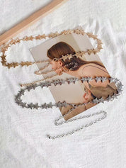 Metallic Star Charm Chain Belt