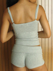 Patchwork Halter Crop Cami Top