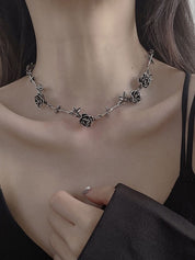 Vintage Rose Design Necklace