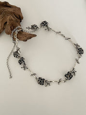 Vintage Rose Design Necklace