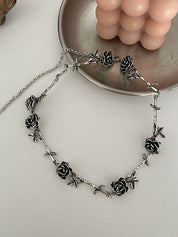 Vintage Rose Design Necklace
