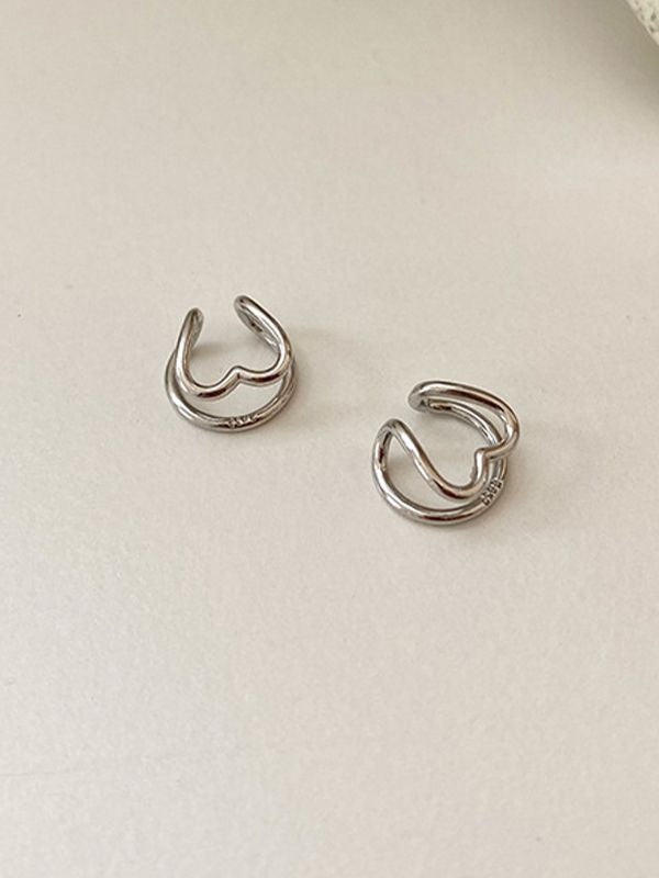 Heart Decor Cuff Earring