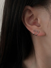 Heart Decor Cuff Earring