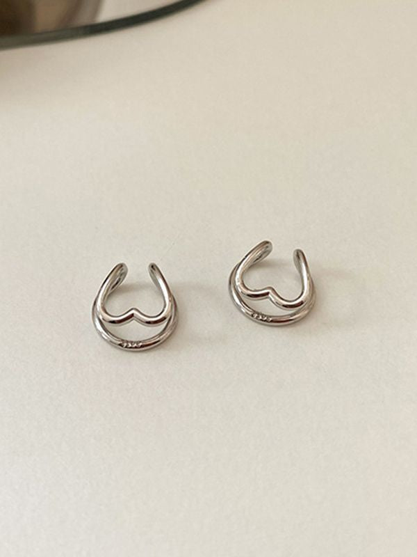 Heart Decor Cuff Earring