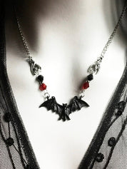 Gothic Bat Pendant Necklace