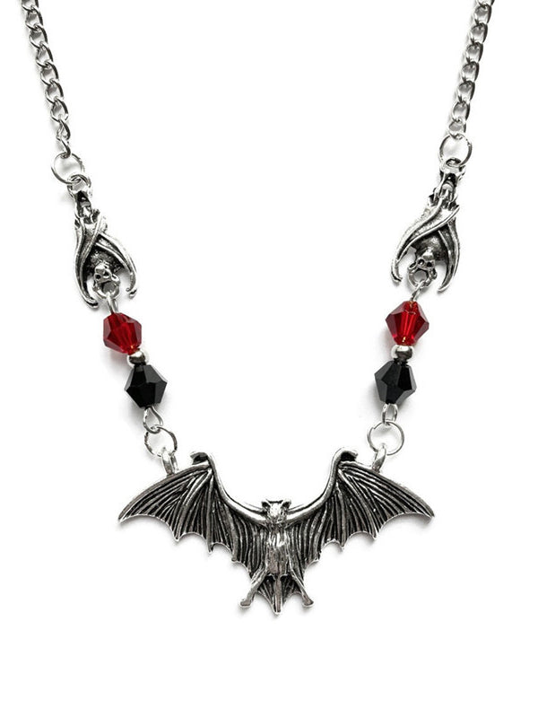 Gothic Bat Pendant Necklace