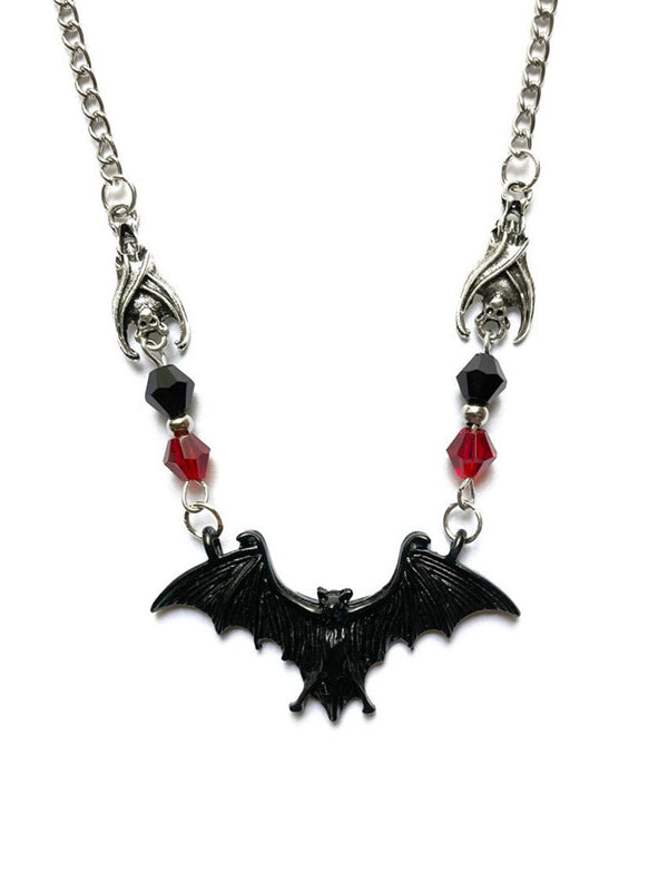 Gothic Bat Pendant Necklace