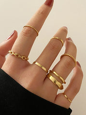 8pcs Simple Knuckle Ring