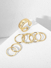 8pcs Simple Knuckle Ring