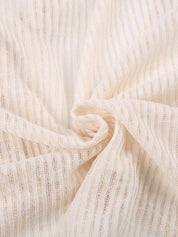 Tie Front Cardi Ribbed Knit Crop Top