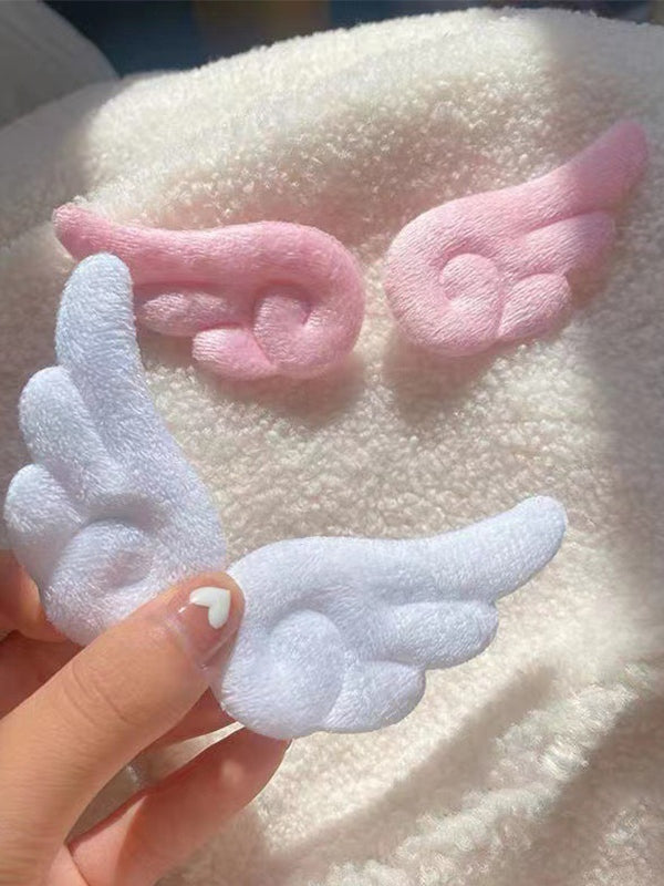 Plain Fuzzy Wing Shaped Hair Clip