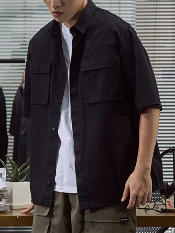 Men's Pocket Front Short Sleeve Cargo Shirt
