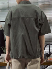 Men's Pocket Front Short Sleeve Cargo Shirt