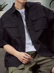 Men's Pocket Front Short Sleeve Cargo Shirt